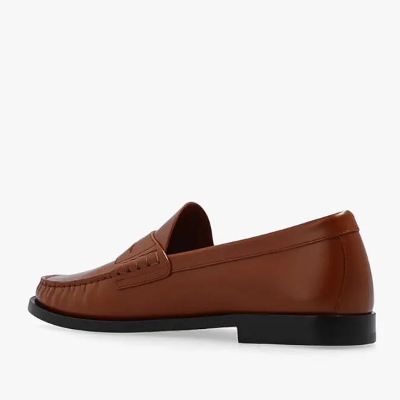 Burberry Brown Coin Loafers in Warm Oak Brown, Size EU42 UK8 US9 New w/Dust Bag - Picture 5 of 16